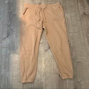 3/$20 H&M Divided Tan Adjustable Joggers Medium